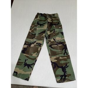 US Army Pants XS Short 26x28 Woodland Camo BDU Combat Ripstop 90s